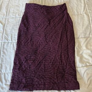 Purple Pencil Skirt